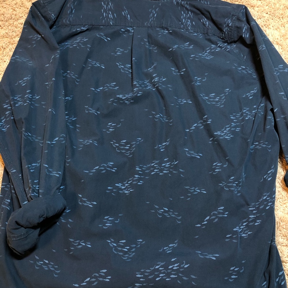 Fishy Button Up, Business Casual Shirt View 4